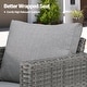 preview thumbnail 13 of 82, OVIOS 5-Piece Outdoor Wicker Patio Conversation Set