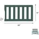 preview thumbnail 15 of 53, Dream On Me Convertible Crib Toddler Guard Rail