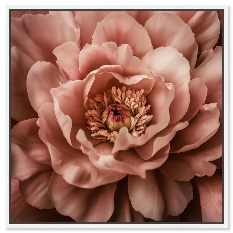 Romantic Elegance II Canvas by Art Remedy - White - 40" x 40"