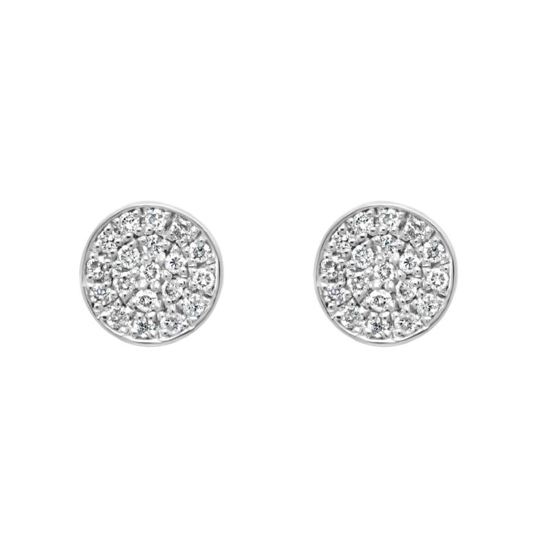 EFFY 925 Sterling Silver Diamond Earrings