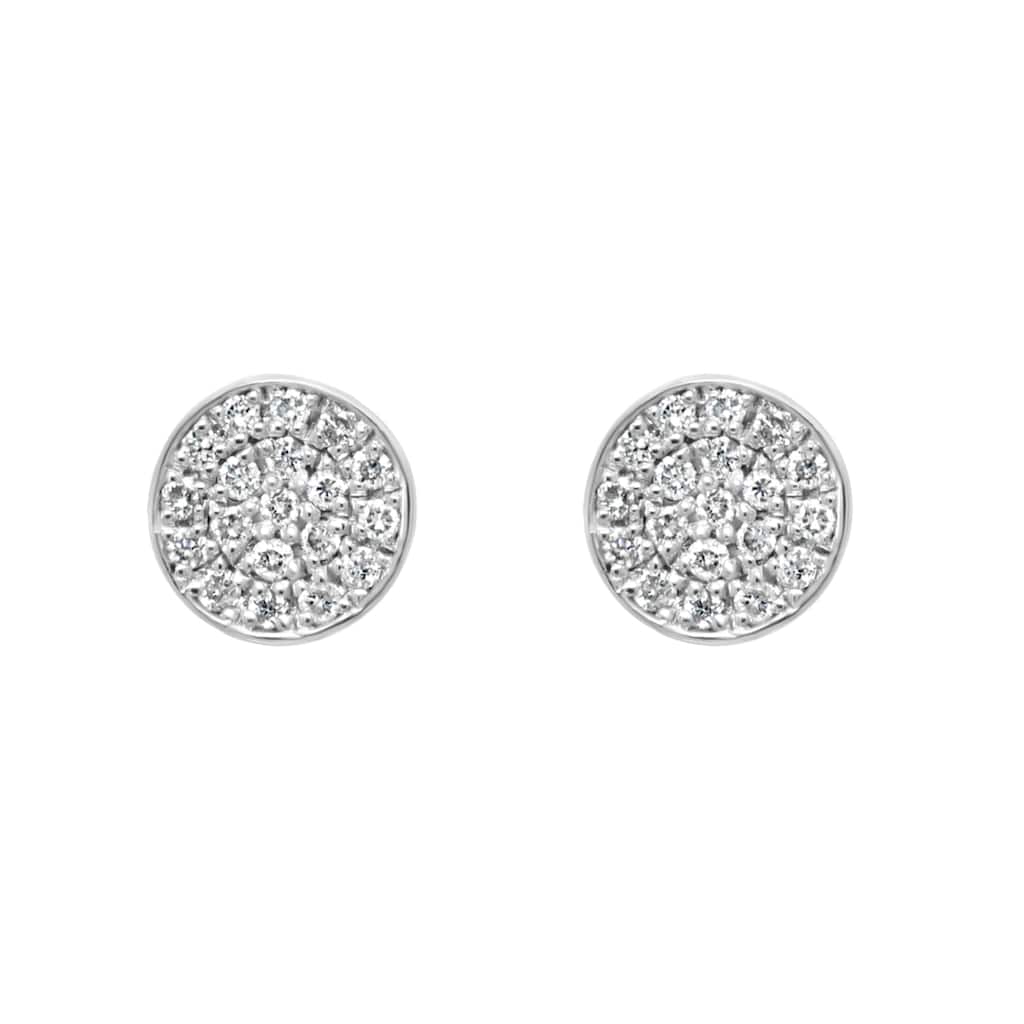 EFFY 925 Sterling Silver Diamond Earrings