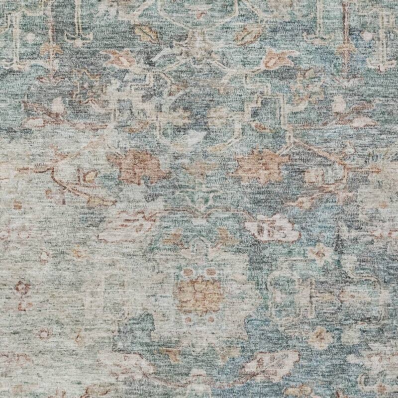 HomeRoots Oriental Traditional Rectangle Outdoor Rug