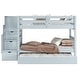 preview thumbnail 17 of 35, Taylor & Olive Trillium Twin over Twin Stairway Bunk Bed, Twin Trundle