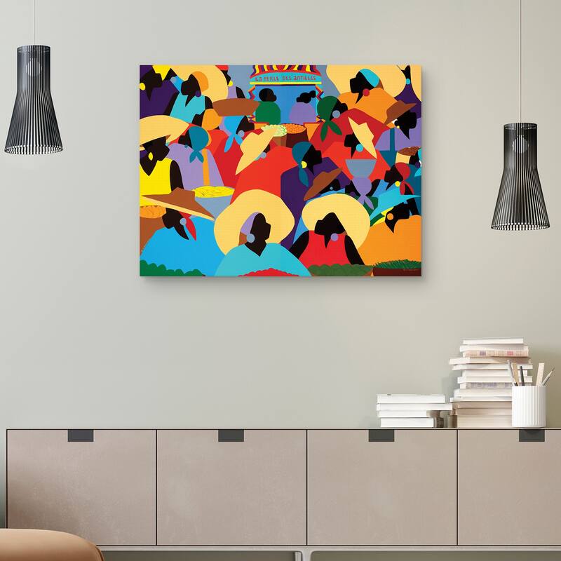 Petion-Ville Market by Synthia SAINT JAMES Canvas Art Print