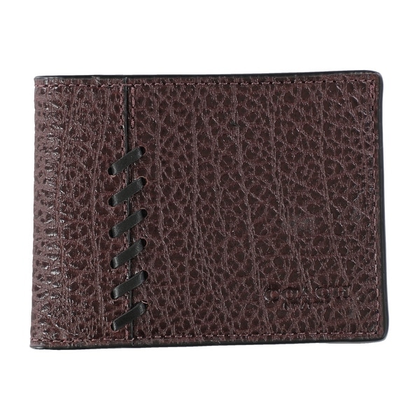 Shop Coach Mens Rip Repair Bifold Wallet, Brown, One Size - One Size - Overstock - 29427331