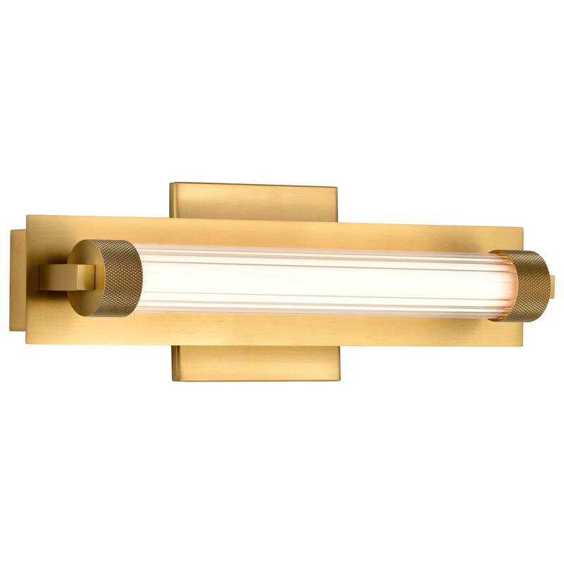 Larissa 14 Inch LED Vanity 3000K CCT Vintage Brass Finish Opaque Glass - Vintage Brass