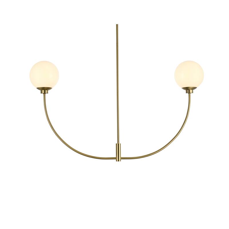 Elegant Lighting LD816D42 Nyomi 2 Light 42" Wide Chandelier