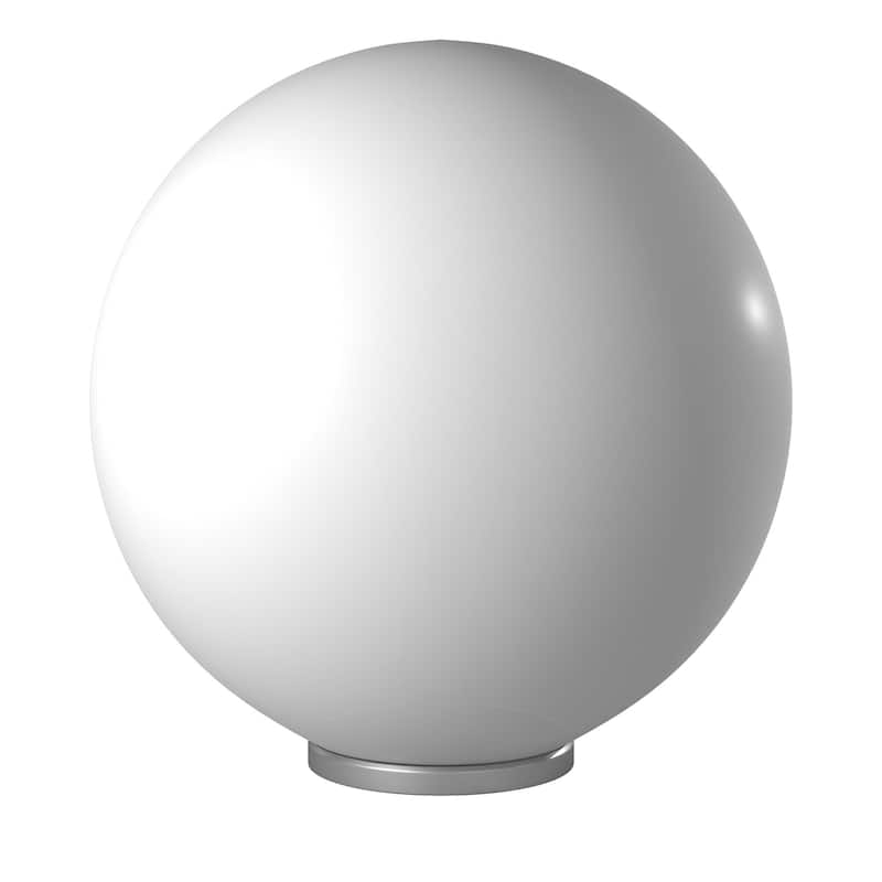 Eglo Rondo White Table Lamp with Silver Finish
