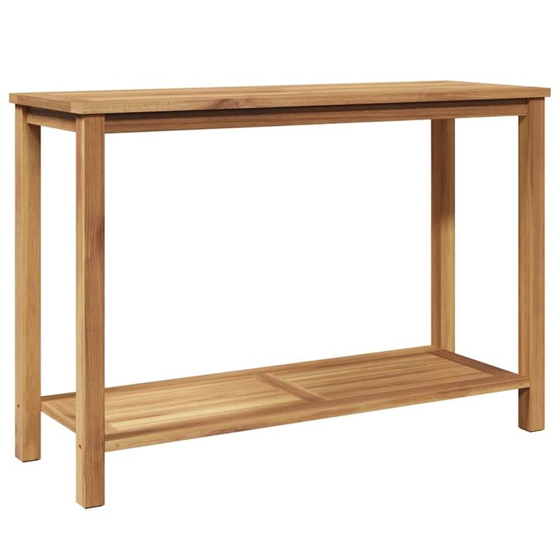 vidaXL Console Table Brown in Solid Teak Wood