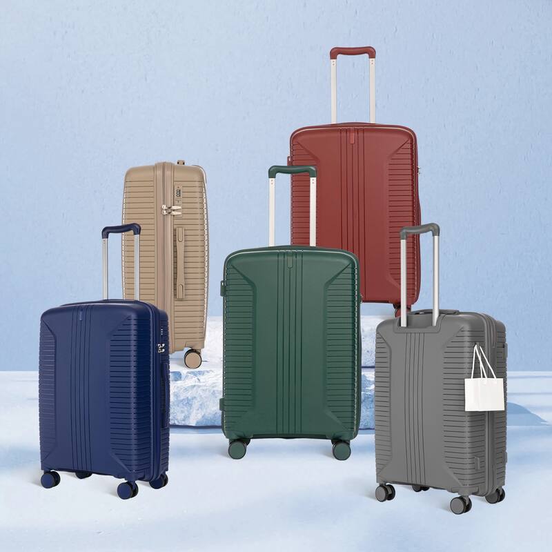 20"/24"/28" 3 pcs/set in PP Spinner Wheel Luggage, Carry on Suitcase, Matching Color, Combination Lock