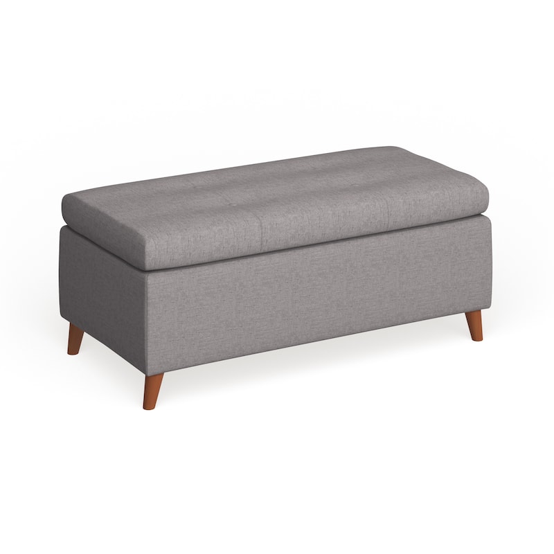 Christopher Knight Home Carson Carrington Umea Mid-century Storage Ottoman Bench - Light Grey