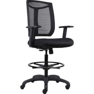 Lorell Black Fabric Swivel Office Chair