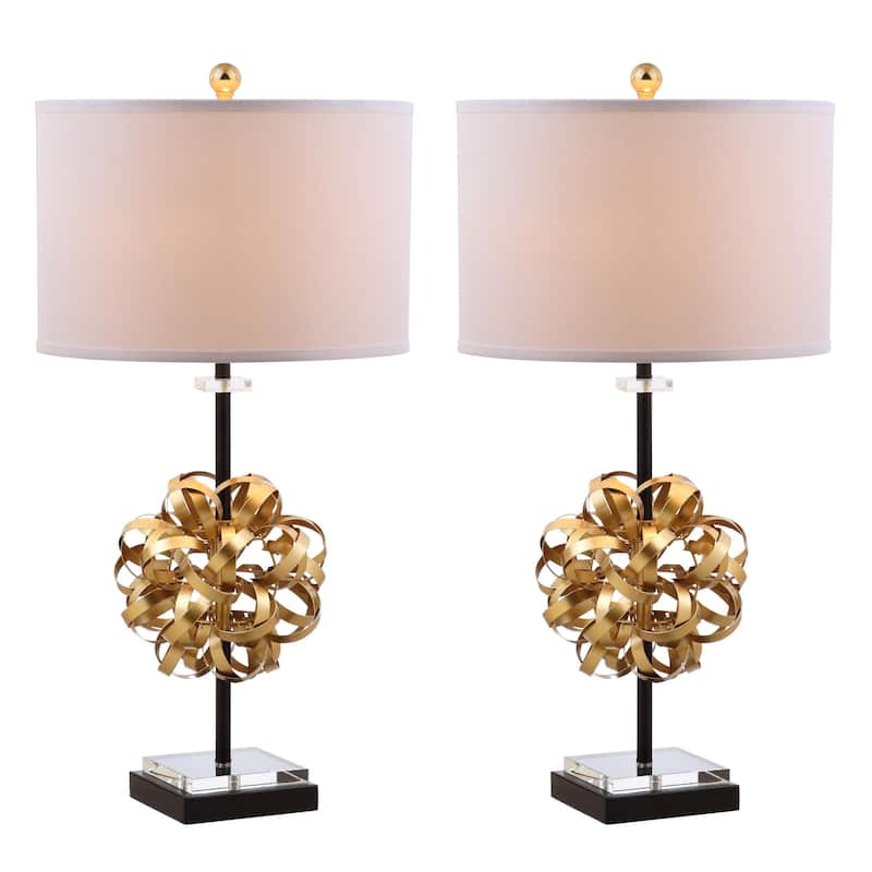 SAFAVIEH Lighting Burglinde 30-inch LED Table Lamp (Set of 2) - 15"x15"x30" - 15Wx15Dx30H