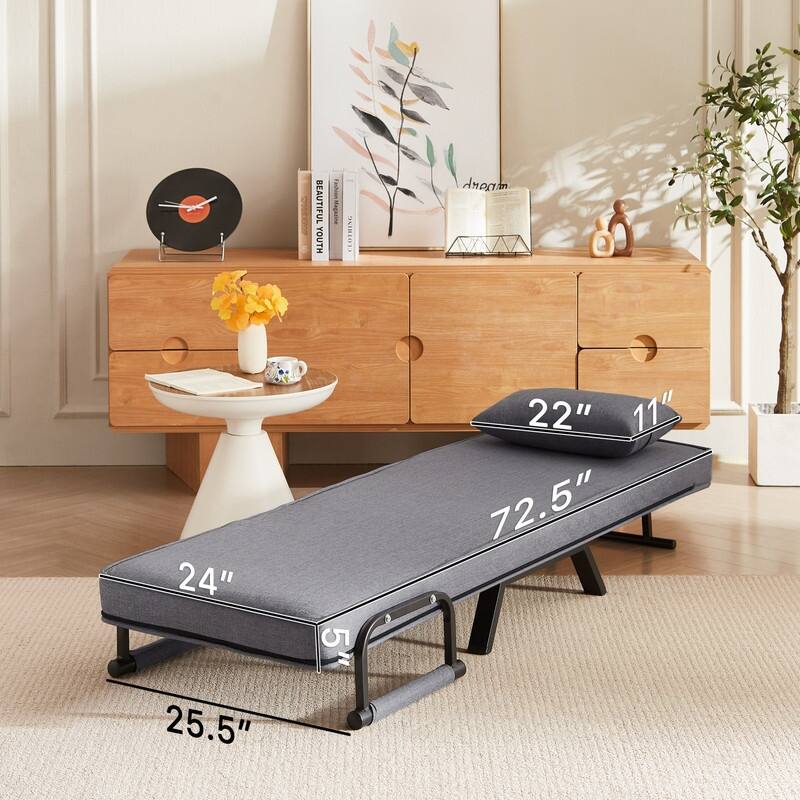 5-in-1 Convertible Sleeper Chair - Adjustable Folding Sofa Bed for Compact Living