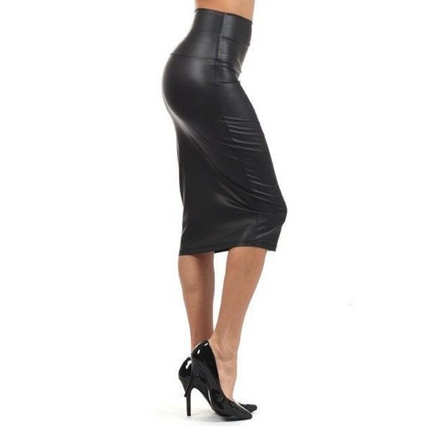 black knee length pencil skirt