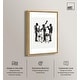preview thumbnail 21 of 60, Bebop II Black Art Canvas Print by Art Remedy