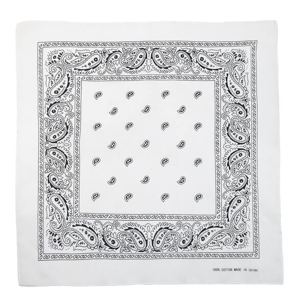 Pack of 2 CTM/® Cotton Unlined Solid and Paisley Do Rag