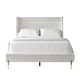 preview thumbnail 18 of 27, CraftPorch Corduroy 4-pieces Glam White Bed with White Furniture Bedroom Set White - Full