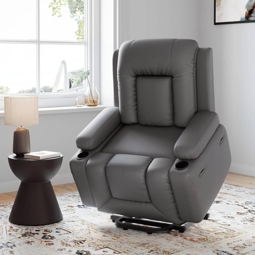 Adjustable Electric Heat and Massage Power Recliner Chair, Single Sofa