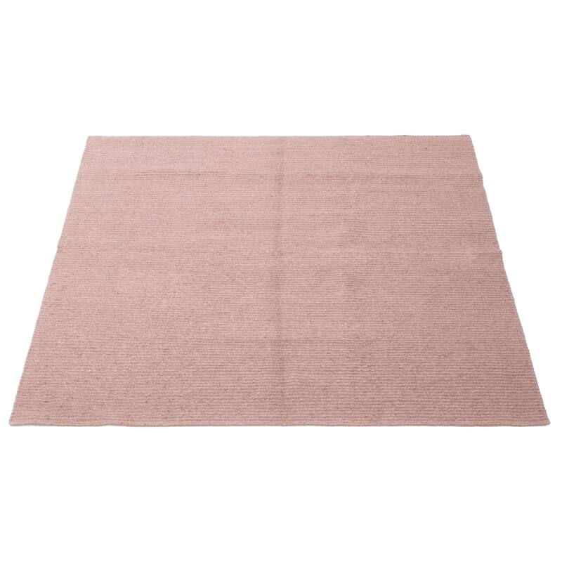 ECARPETGALLERY Flat-Weave Natural Dark Grey Wool Tapestry Kilim - 4'11 x 4'11