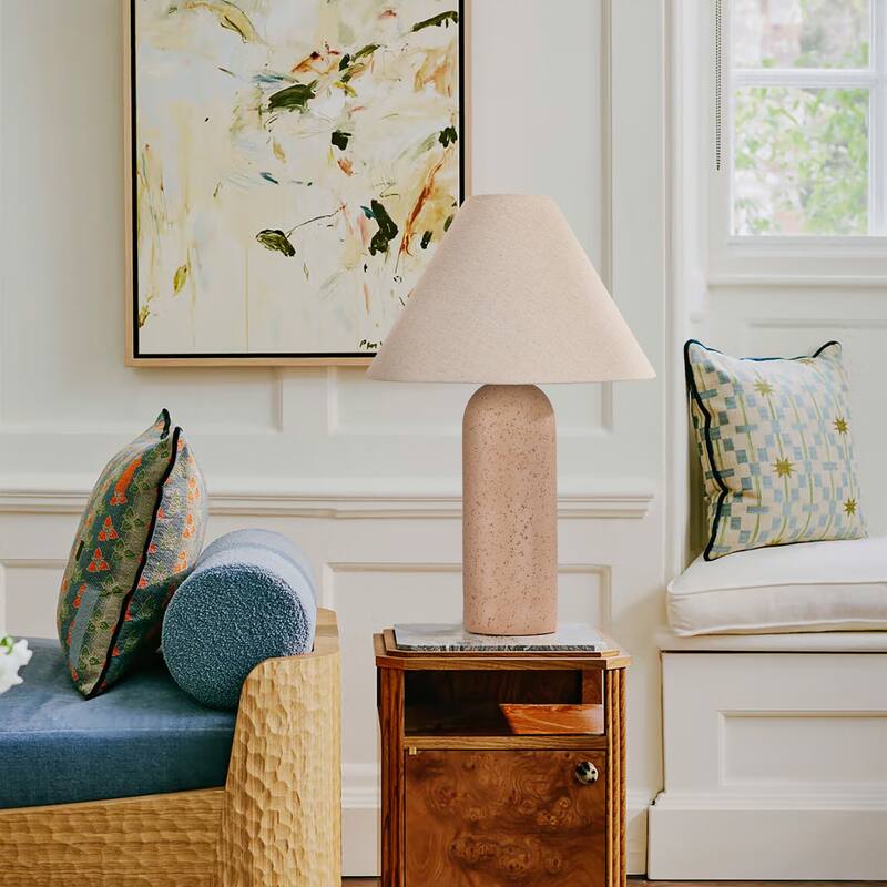 Pia Ricco Traditional Ceramic/Resin Table Lamp with 3-Way Switch