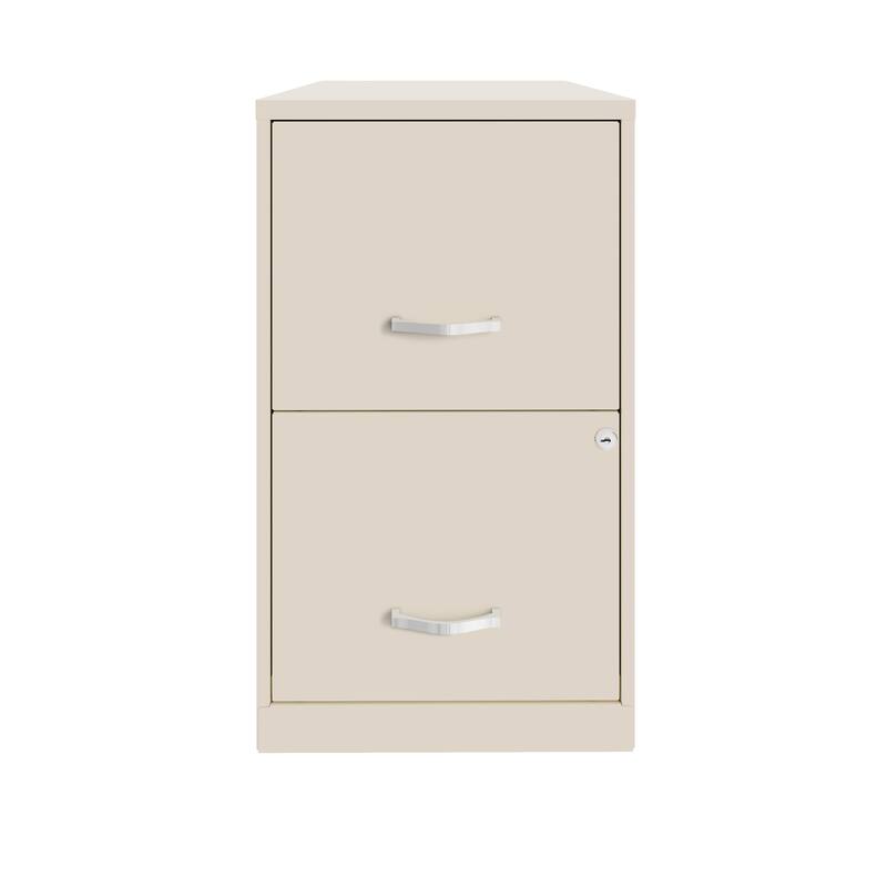 Space Solutions 18in. 2 Drawer Metal File Cabinet, Teal