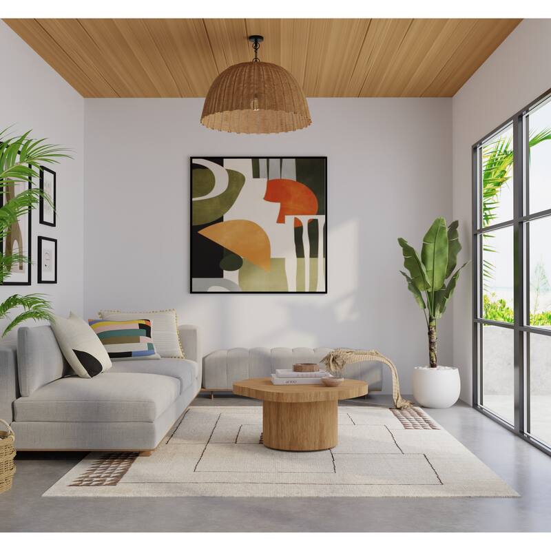 Grand Bazaar Fitzroy Hand Knotted Abstract Modern Area Rug