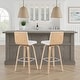 preview thumbnail 105 of 120, Skara Swivel Bar Stool, Upholstered Bar Height Chair with Bentwood Frame