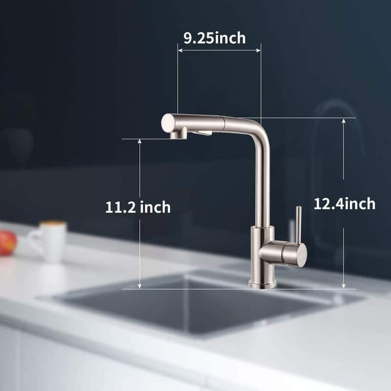 Kitchen Sink Faucet with Pull Down Sprayer Single Lever