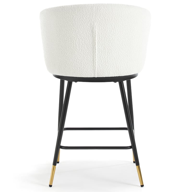 26" Boucle Fabric Counter Height Bar Stools, Set of 2/3/4 - 35.83"H x 22"W x 20.28"D