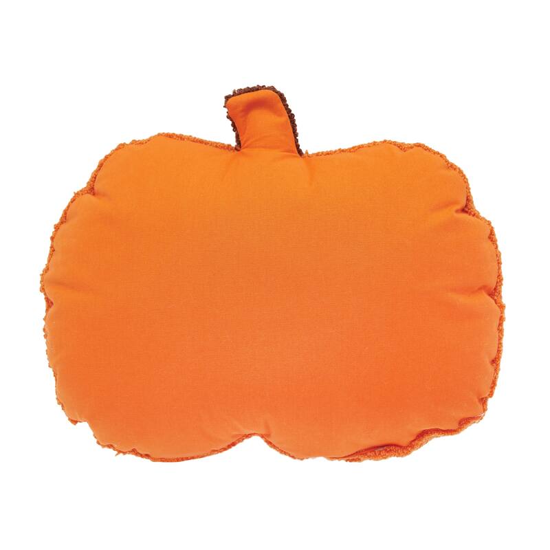 Pumpkin Shaped Hooked Throw Pillow
