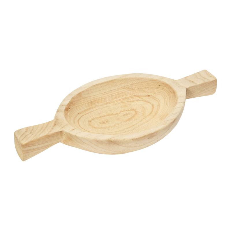 Decorative Paulownia Wood Tray with Handles