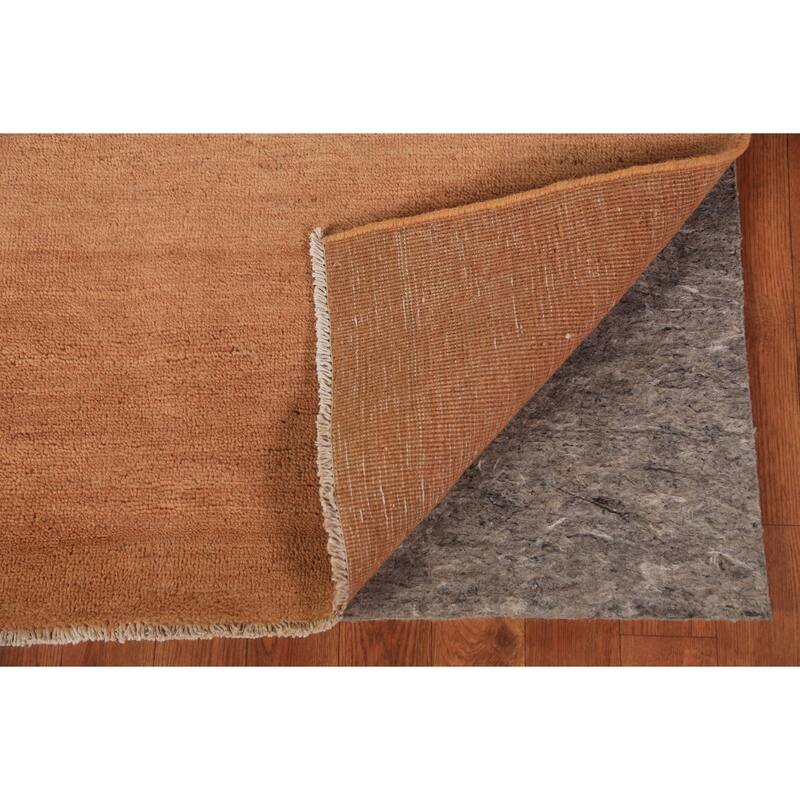 Modern Gabbeh Oriental Area Rug Handmade Tribal Solid Wool Carpet - 4'9" x 6'3"
