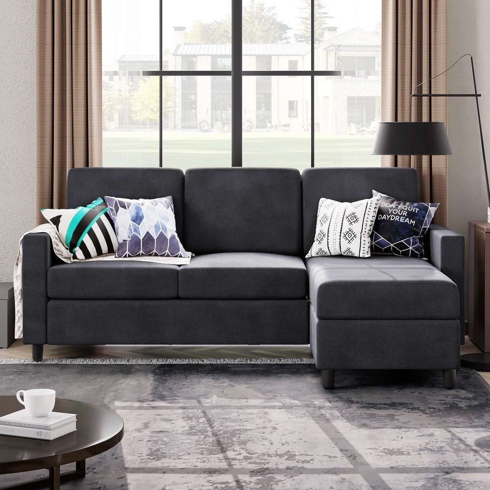 Black L Shape Sectional Sofas Bed Bath Beyond