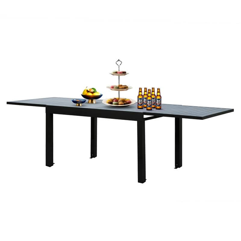 Domioutdoorliving Extendable Aluminum Dining Table