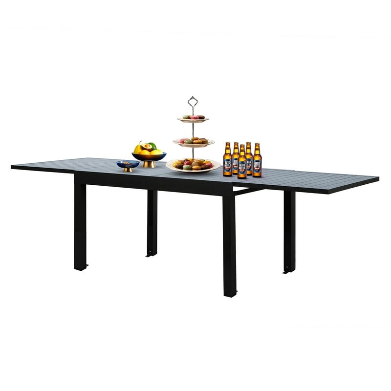 Domioutdoorliving Extendable Aluminum Dining Table