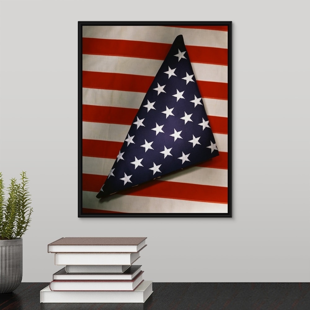Frame for sale folded american flag