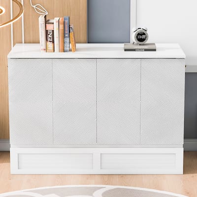 Modern Full Murphy Bed with Smooth Pulley Design, Storage Drawers, Sockets & USB Ports for Compact Living