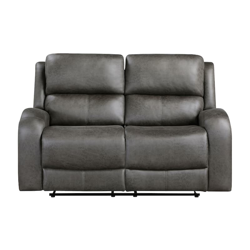 Fremont & Park Mabel Polished Microfiber 2-Piece Manual Reclining Sofa Set