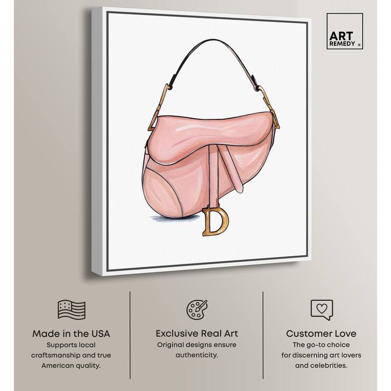 Doll Memories - Blush Pink Bag Canvas by Art Remedy