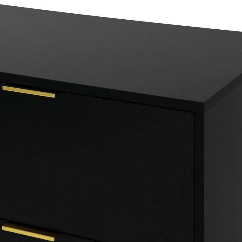 8-Drawer Tall Wood Dresser, Modern Handle-Free Storage Chest for Bedroom, Living Room or Hallway