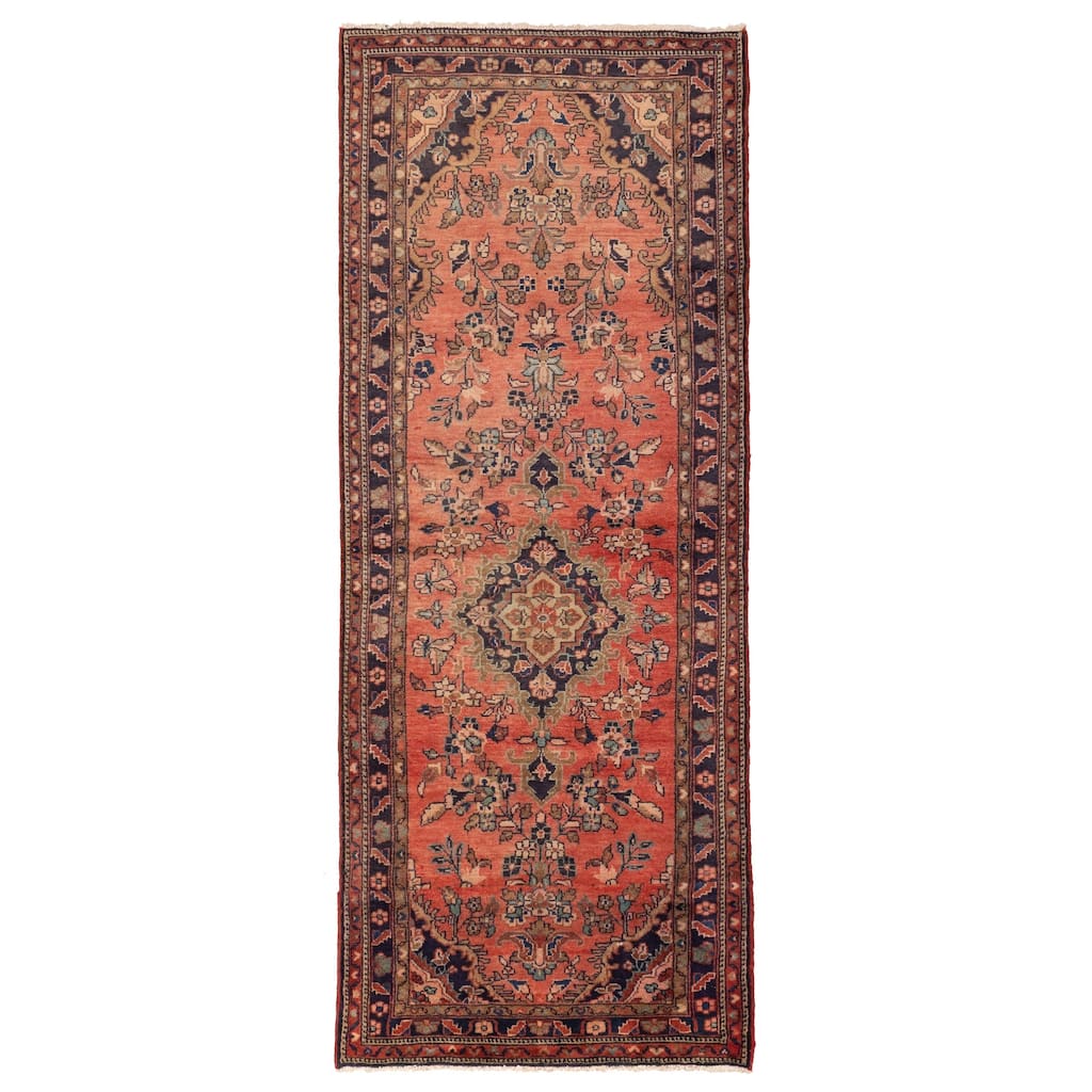 ECARPETGALLERY Hand-knotted Andelz Red Wool Rug - 3'5 x 8'10