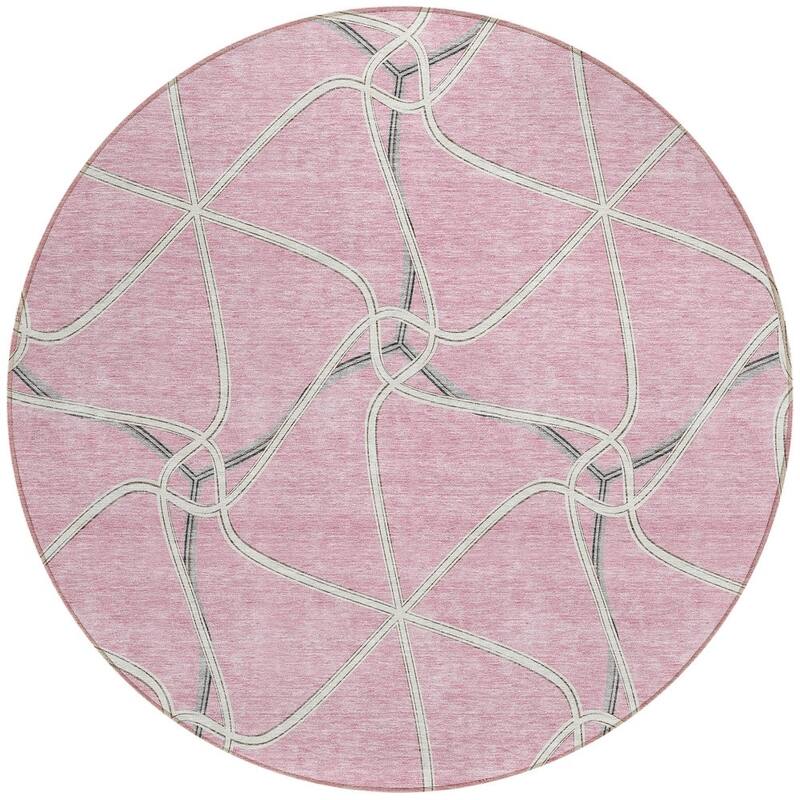 HomeRoots Geometric Contemporary Rectangle Outdoor Rug