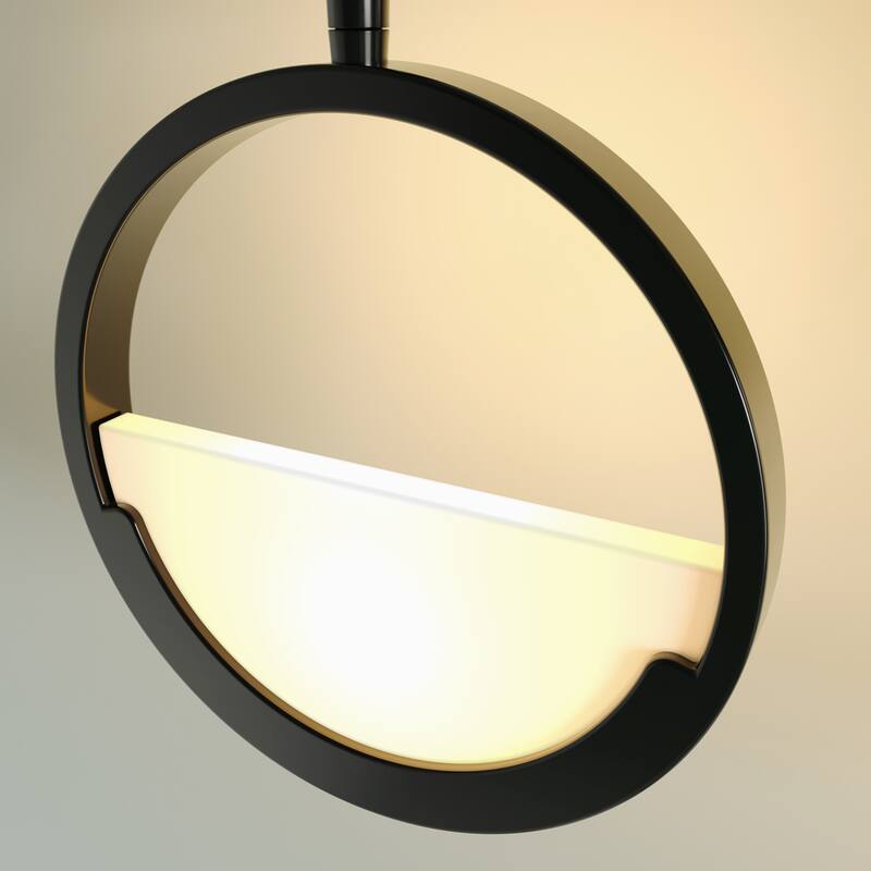 ExBrite Modern Style 3-Light LED Vanity Light, Energy-Efficient - Black