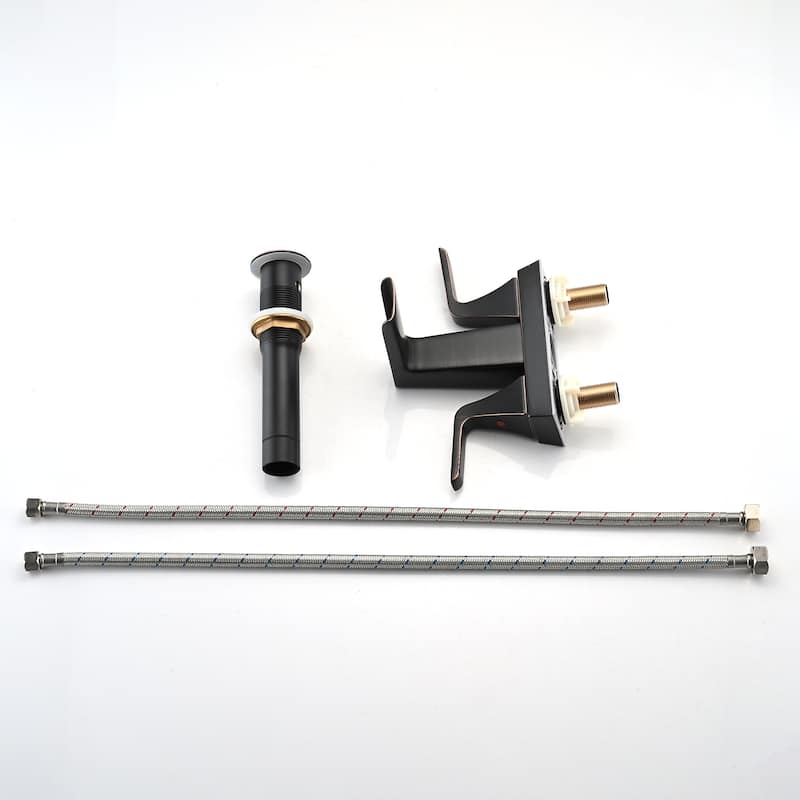 PROOX 4 in Centerset Bathroom Waterfall Faucet with Drain Assembly