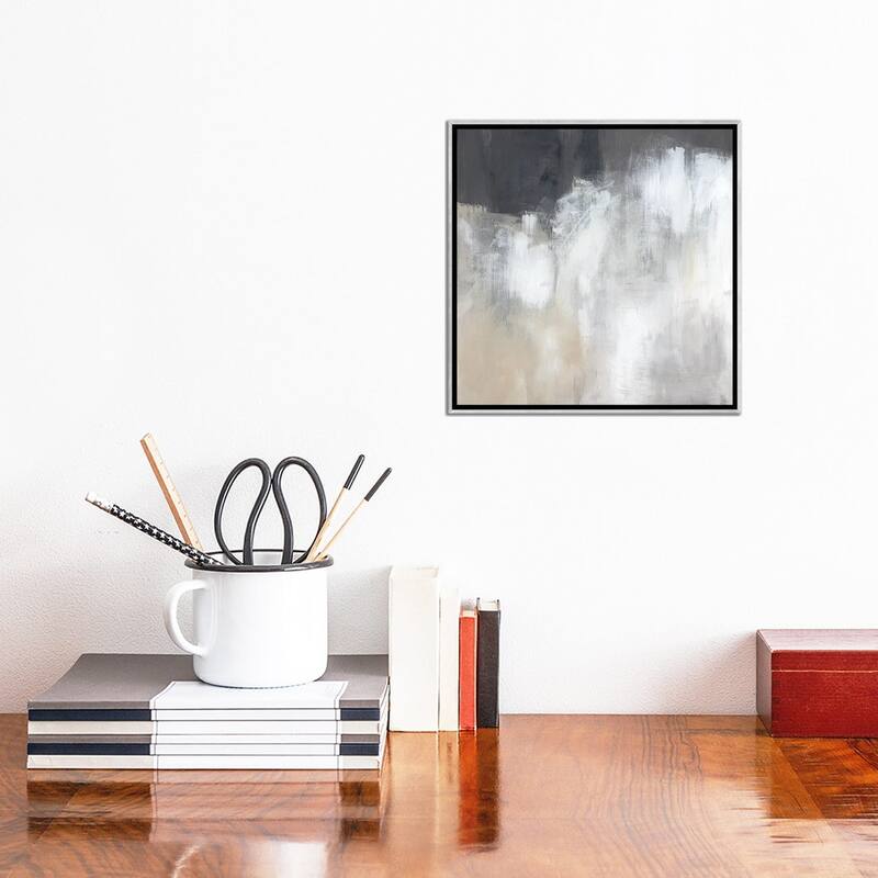 iCanvas "Neutral Abstract II" by Jennifer Paxton Parker Framed