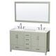 Option Light Green / White Quartz Top / Brushed Nickel