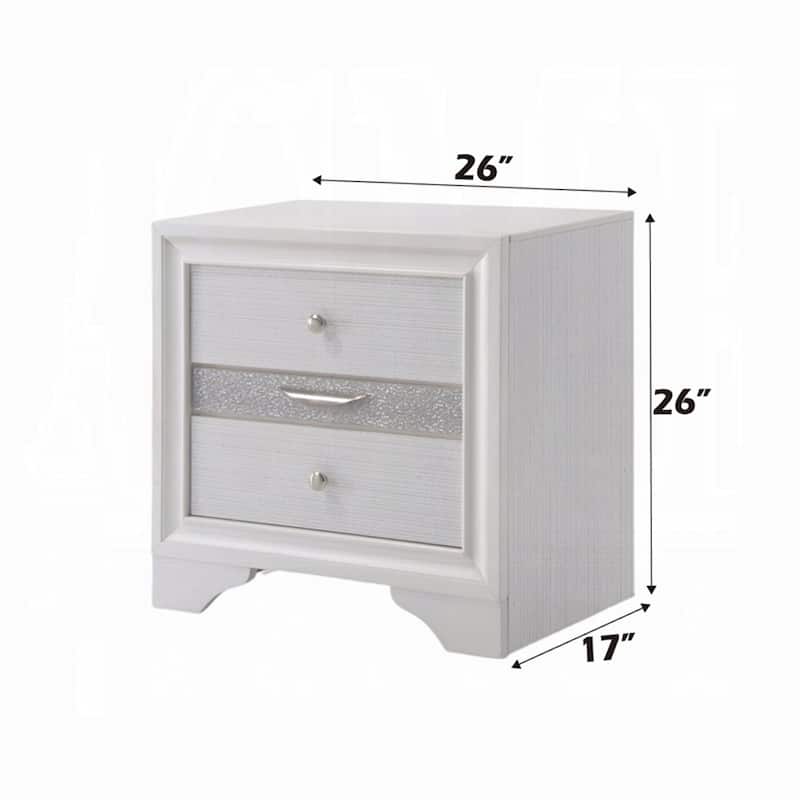 2 Drawers and 1 Jewelry Drawer Nightstand