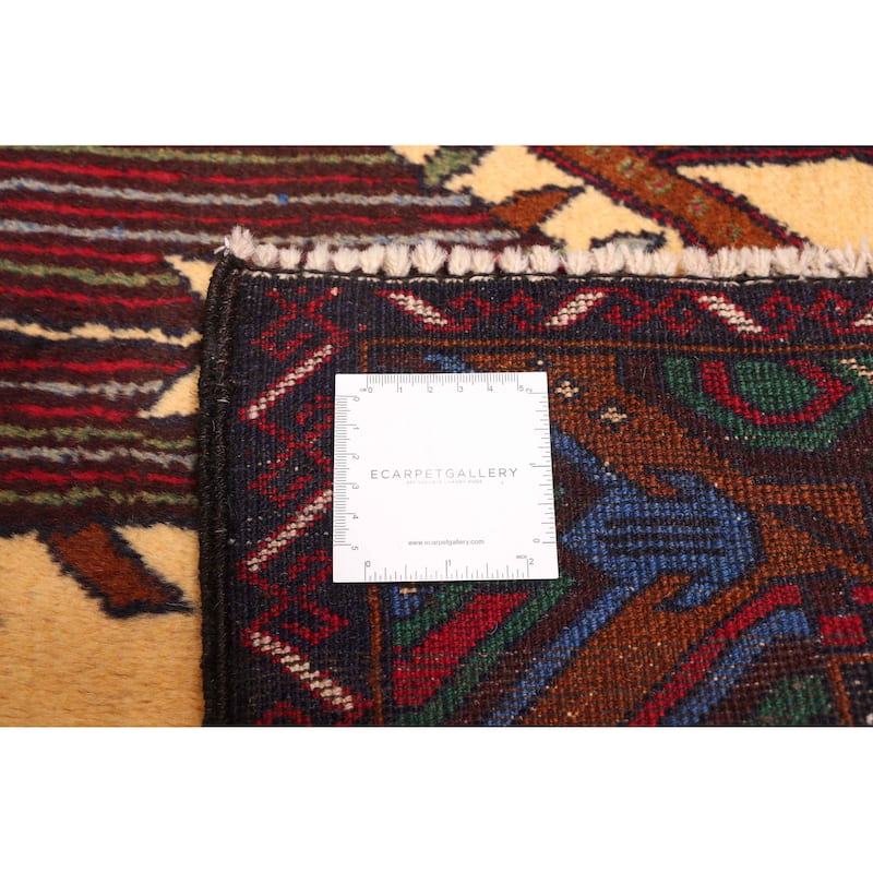 ECARPETGALLERY Hand-knotted Teimani Cream Wool Rug - 3'5 x 7'1