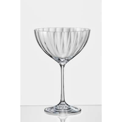Waterfall (Optic) Coupe Cocktail Glass Set of 6